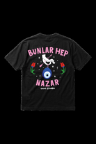 Bunlar Hep Nazar Unisex Oversize Tshirt - 0