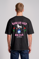 Bunlar Hep Nazar Unisex Oversize Tshirt - 3