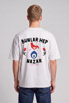 Bunlar Hep Nazar Unisex Oversize Tshirt - 5