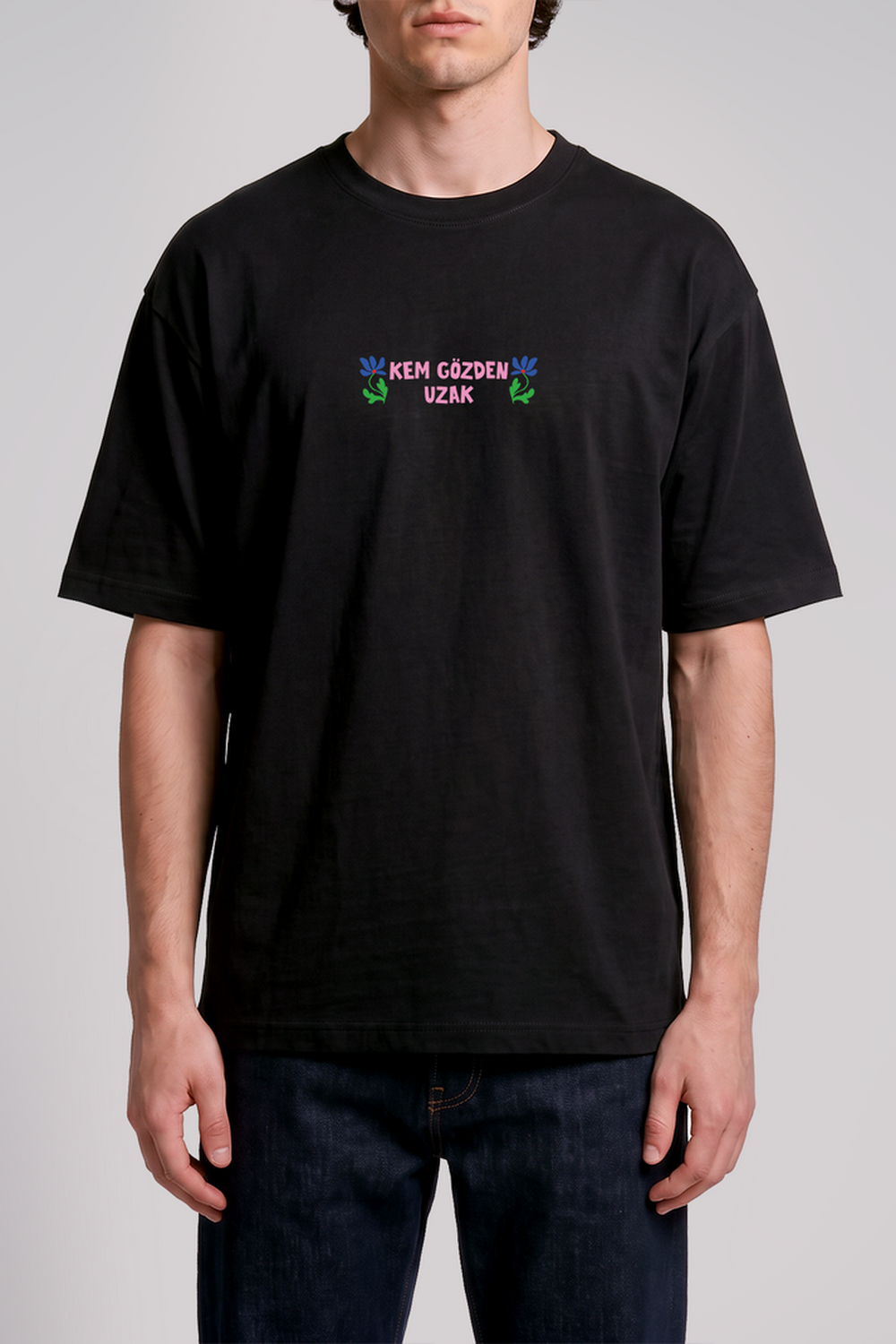 Kem Gözden Uzak Unisex Oversize Tshirt - 5