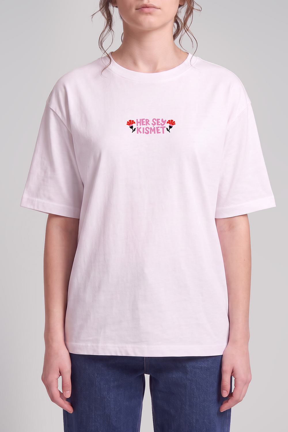 Her Şey Kısmet Unisex Oversize Tshirt - 7