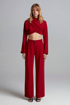 Maya Pantolon - Bordo - 1