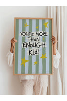You’re More Than Enough Yazılı Poster, Yeşil - 2