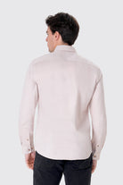 Slim Fit Oxford Erkek Gömlek, Krem - 3