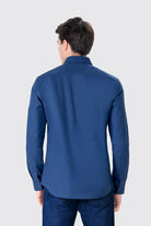 Slim Fit Oxford Erkek Gömlek, Lacivert - 3