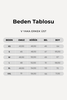V Yaka Uzun Kollu Erkek Tişört, Haki - 4
