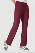 Straight Fit Kadın Eşofman Altı, Bordo - 1