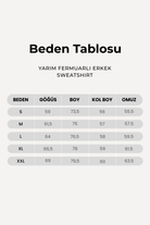 Yarım Fermuarlı Erkek Sweatshirt, Lacivert - 3