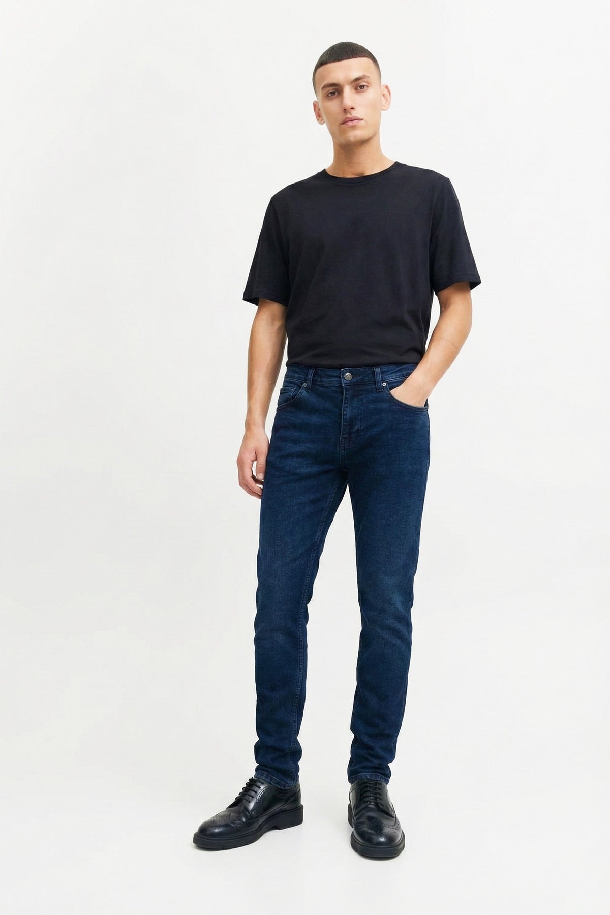 Comfort Fit Erkek Jean Pantolon, Lacivert - 0