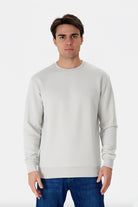 Regular Fit Logo Nakışlı Sweatshirt, Taş - 0