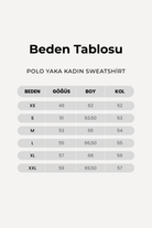 Polo Yaka Logo Nakışlı Sweatshirt, Bordo - 5