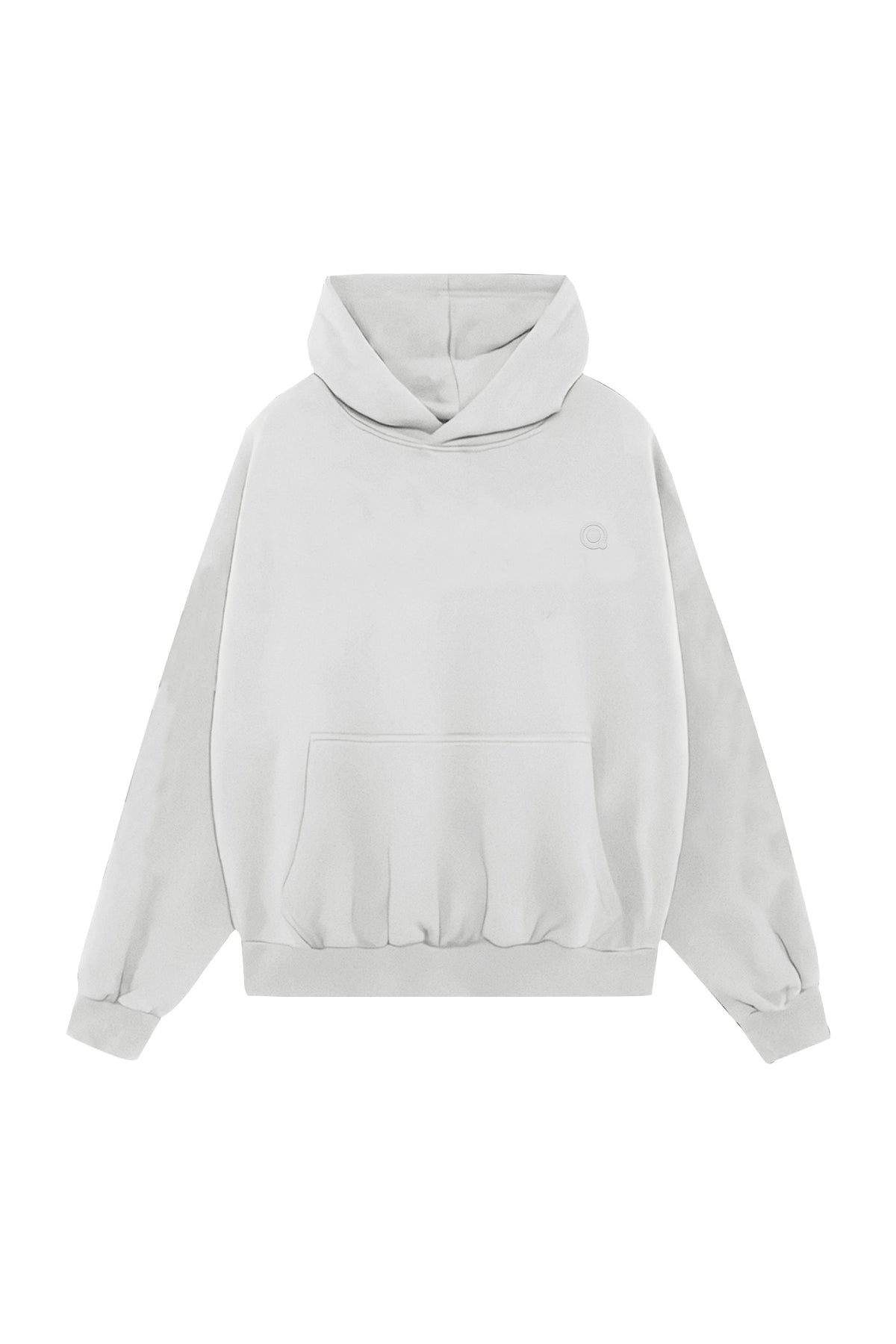Kapüşonlu Logo Nakışlı Sweatshirt, Taş - 0