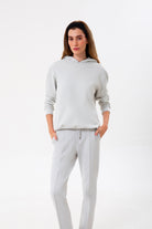 Kapüşonlu Logo Nakışlı Sweatshirt, Taş - 2