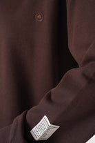 Regular Fit Logo Nakışlı Sweatshirt, Kahverengi - 5