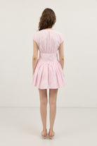 Antioch Pembe Mini Poplin Kadın Elbise