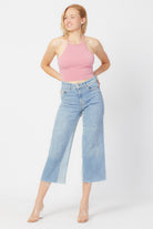 Sırtı Açık Crop Top | Pembe