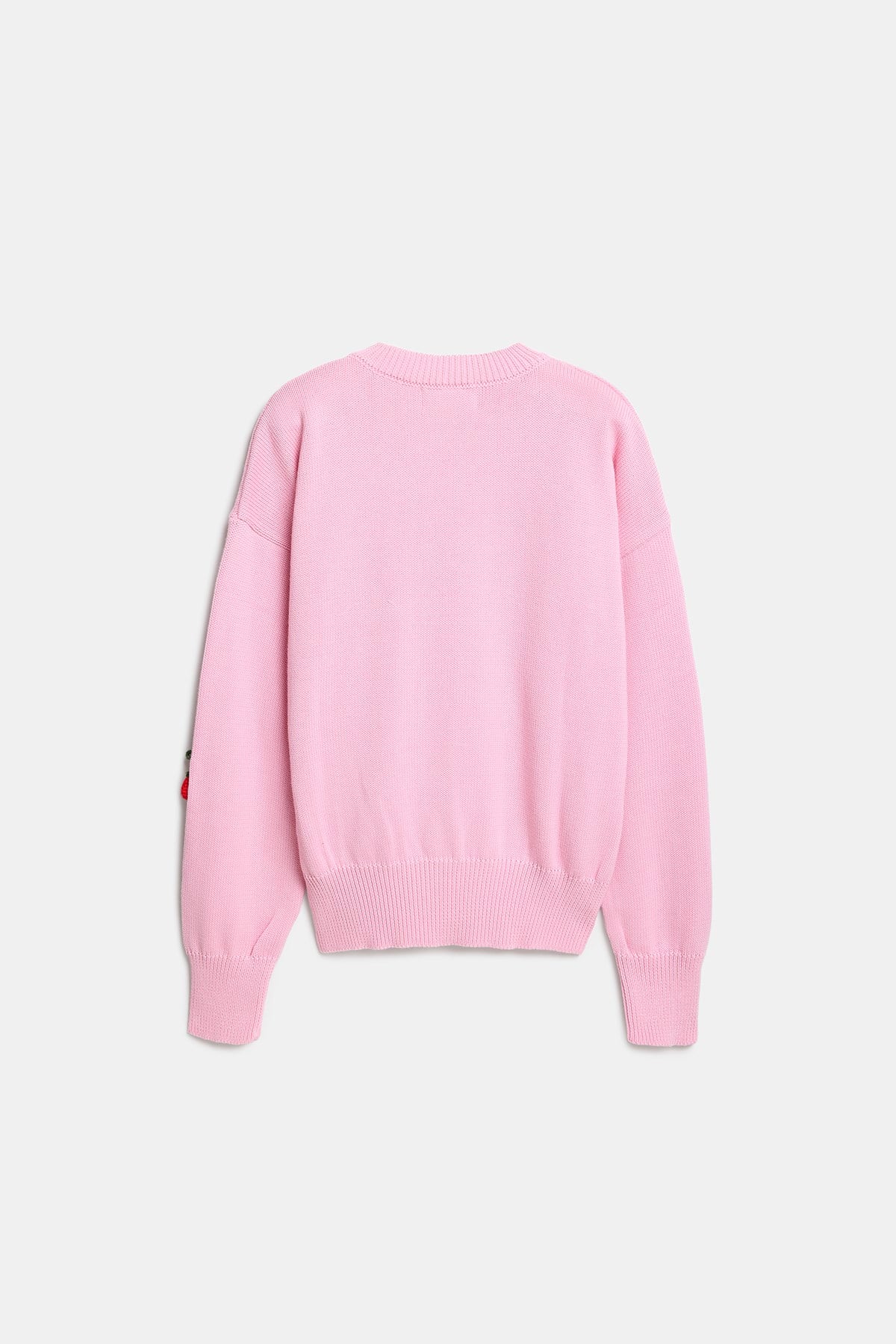 Peraluna Cherry Cardigan Organik Pamuk Kadın Hırka - Pembe