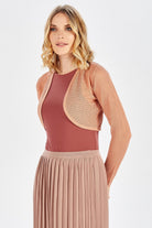 Peraluna Butterfly Bolero File Örgü Uzun Kol Triko Kadın Bolero - Somon