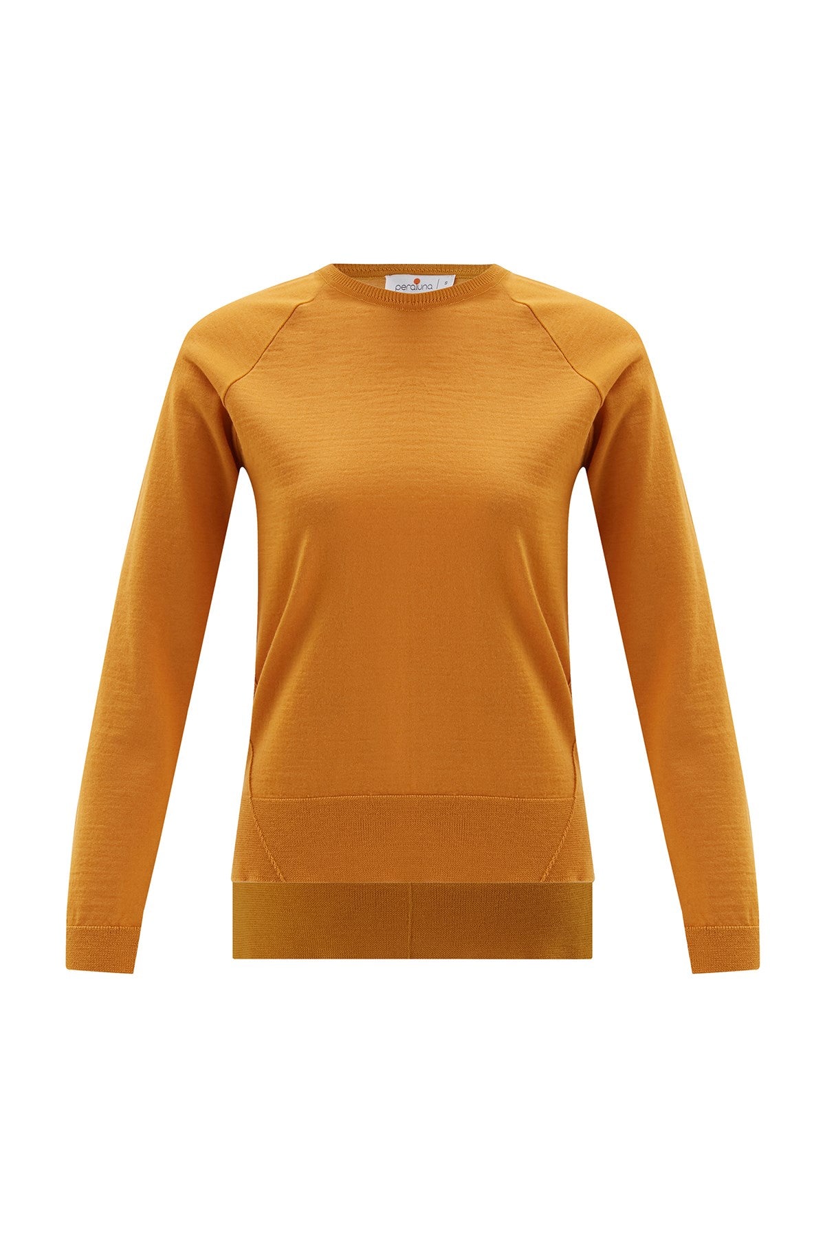 Peraluna Vanessa Pullover Merino Yünlü Yanları Yırtmaçlı Ince Kadın Triko Kazak - Sarı