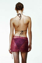 Selia Richwood | Pink Mesh Beach Skirt 2 | Milagron