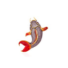 Koi Fish Pembe Kristal Kırmızı Mineli Balık Kolye / Broş