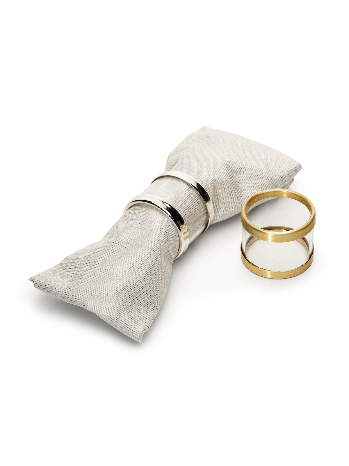 Memonza-Pipe Gümüş Peçete Sofra Halkası-Sunum Aksesuarları-3-Milagron.com