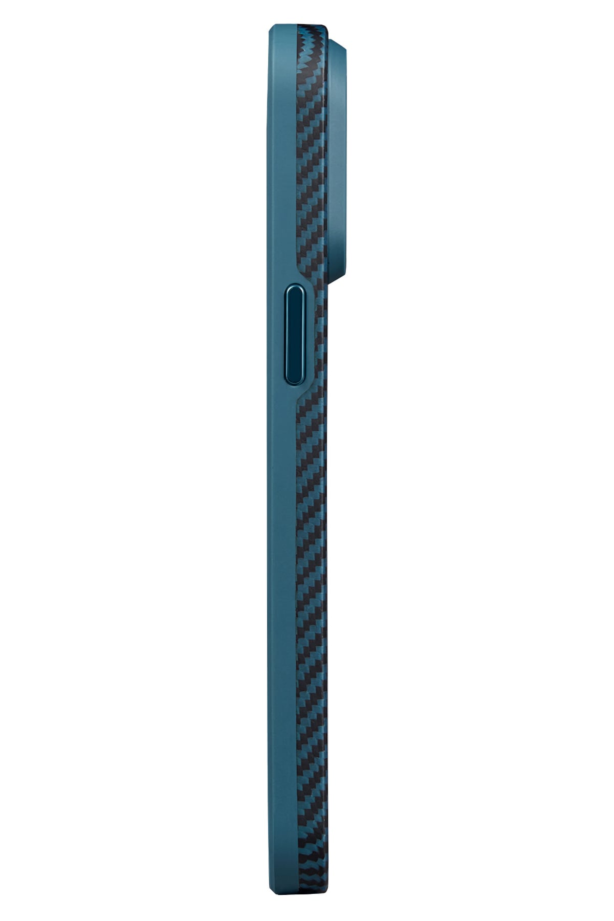 Military-Grade Iphone 15 Pro Max Magsafe Uyumlu 1500D Aramid Fiber Kılıf Mavi