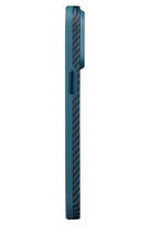 Military-Grade Iphone 15 Pro Max Magsafe Uyumlu 1500D Aramid Fiber Kılıf Mavi