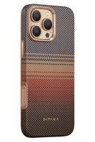Military-Grade Iphone 16 Pro Max Magsafe Uyumlu Aramid Fiber Kılıf Sunset