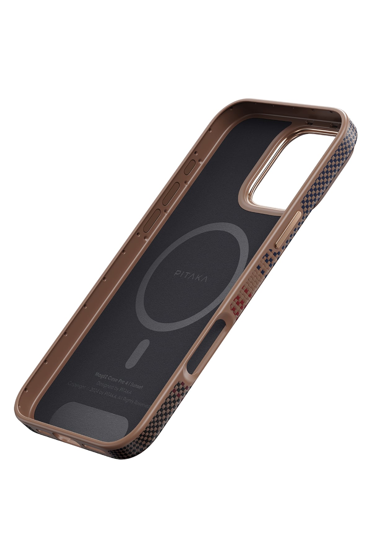 Military-Grade Iphone 16 Pro Max Magsafe Uyumlu Aramid Fiber Kılıf Sunset