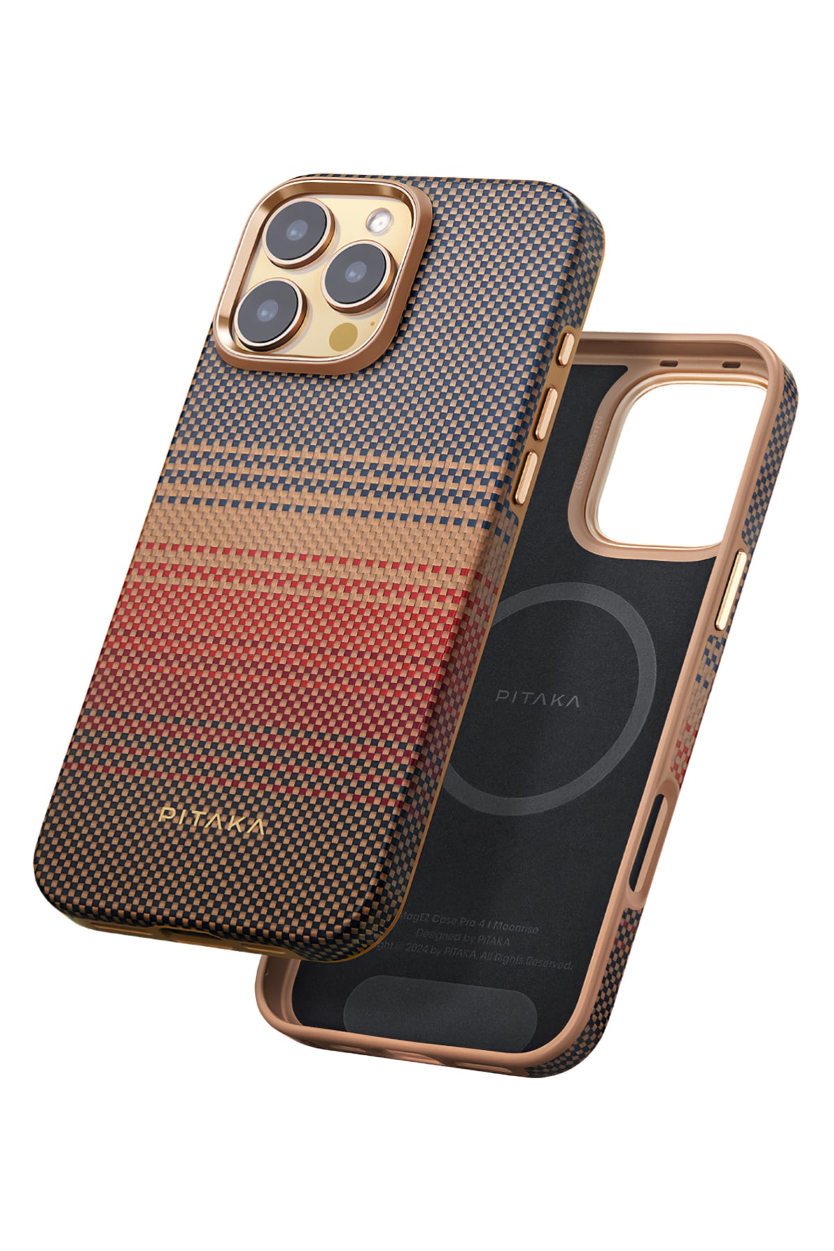 Military-Grade Iphone 16 Pro Max Magsafe Uyumlu Aramid Fiber Kılıf Sunset