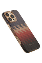 Military-Grade Iphone 16 Pro Max Magsafe Uyumlu Aramid Fiber Kılıf Sunset