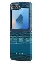Tactile Woven Galaxy Z Flip 6 Magsafe Uyumlu Aramid Fiber Kılıf Moonrise