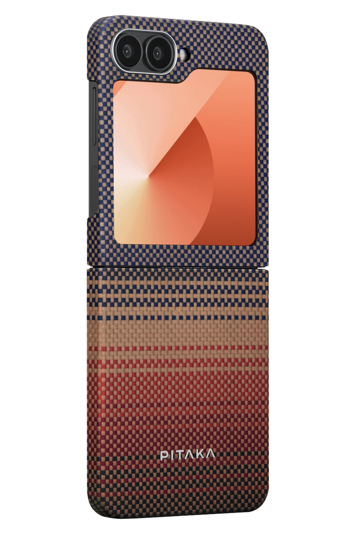 Tactile Woven Galaxy Z Flip 6 Magsafe Uyumlu Aramid Fiber Kılıf Sunset