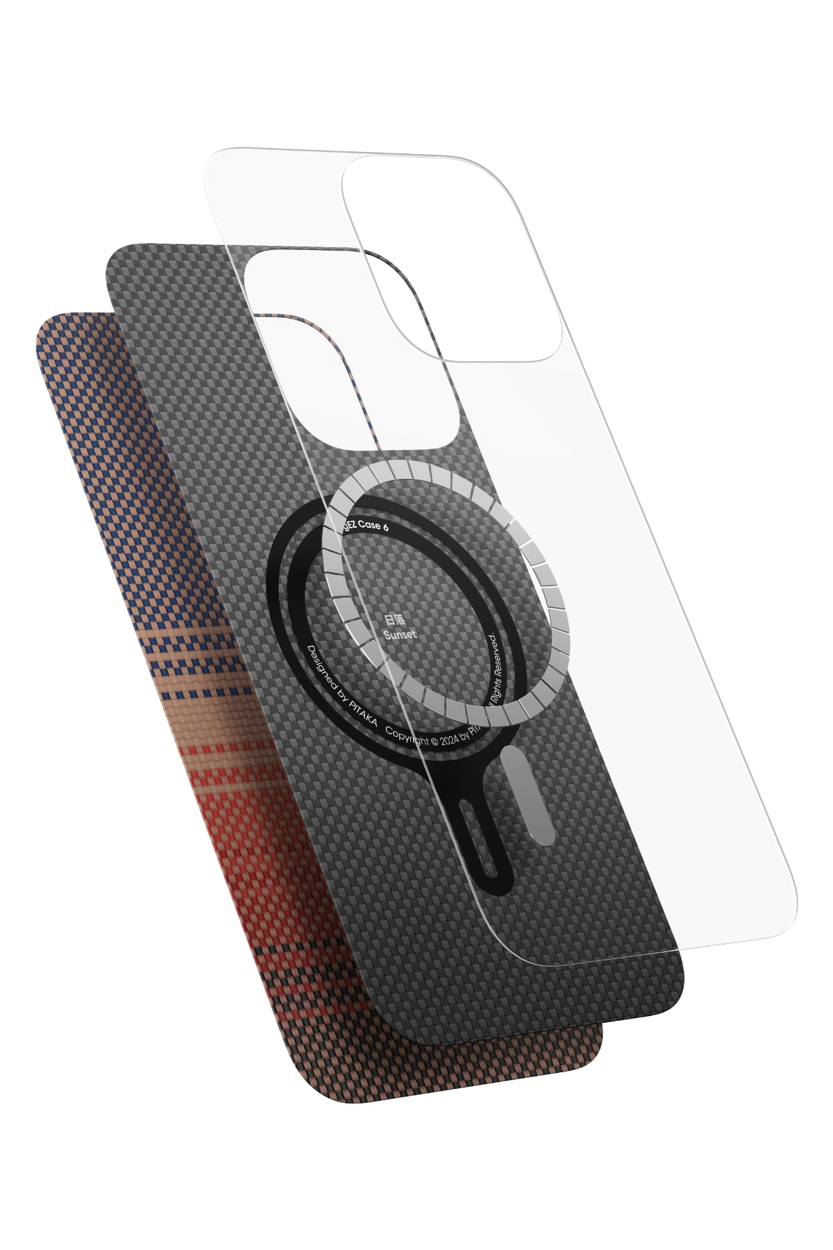 Tactile Woven Iphone 16 Pro Max Magsafe Uyumlu Kılıf Sunset