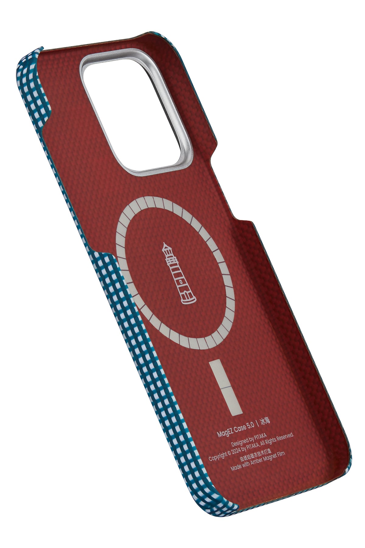 Ultra Slim Awa Iphone 15 Pro Max Magsafe Uyumlu 600D Aramid Fiber Kılıf Ocean