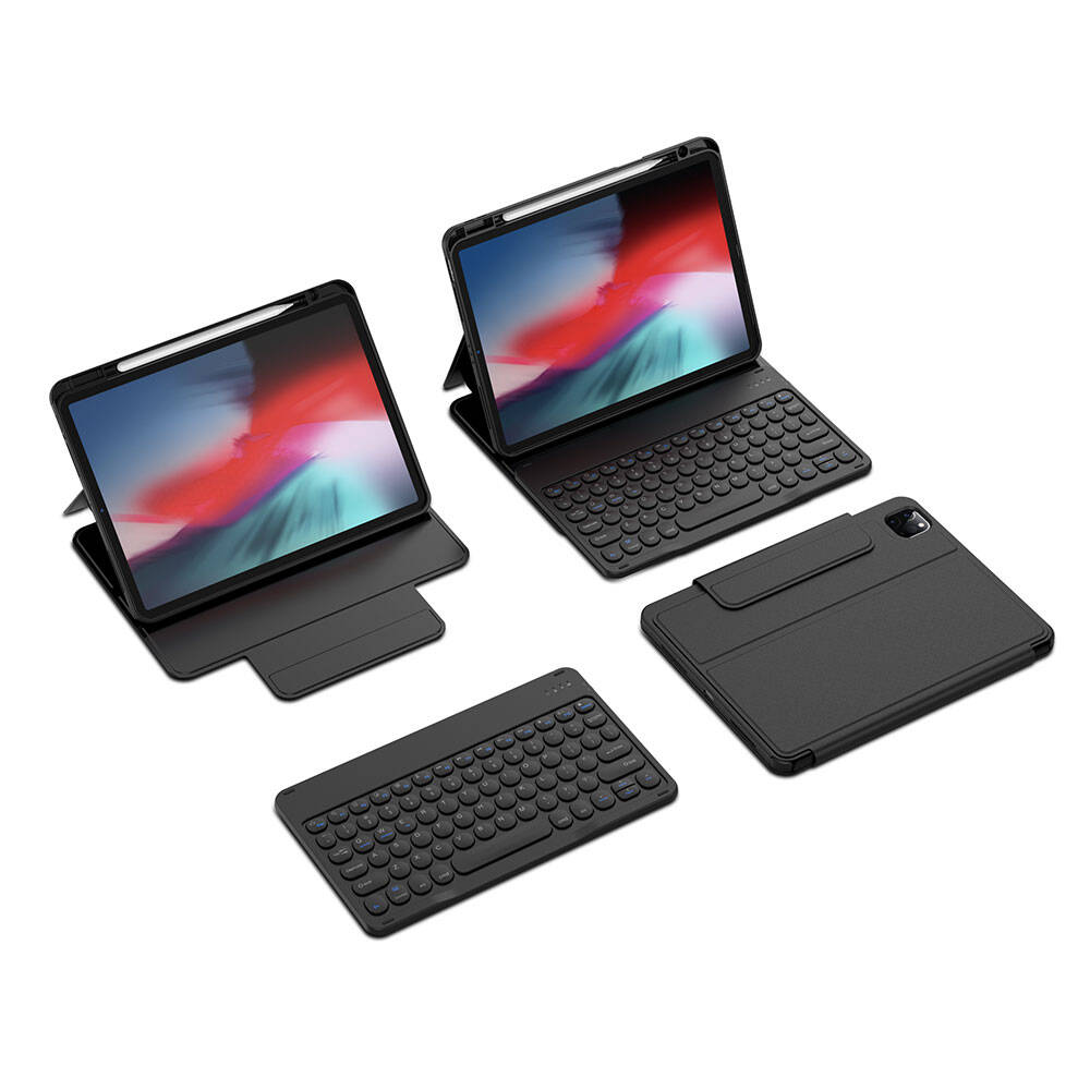 Protective Gizli Kalem Bölmeli Klavyeli Ipad Kılıfı