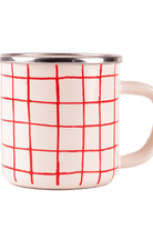 Emaylab-Cupid Emaye Kareli Emaye Kupa-Bardak-1-Milagron.com