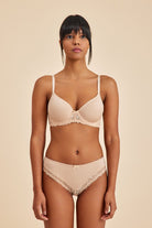 Amarelle-Victoria Ten Balenli Dantelli Dolgusuz Toparlayıcı Balkonet Sütyen-Top-3-Milagron.com