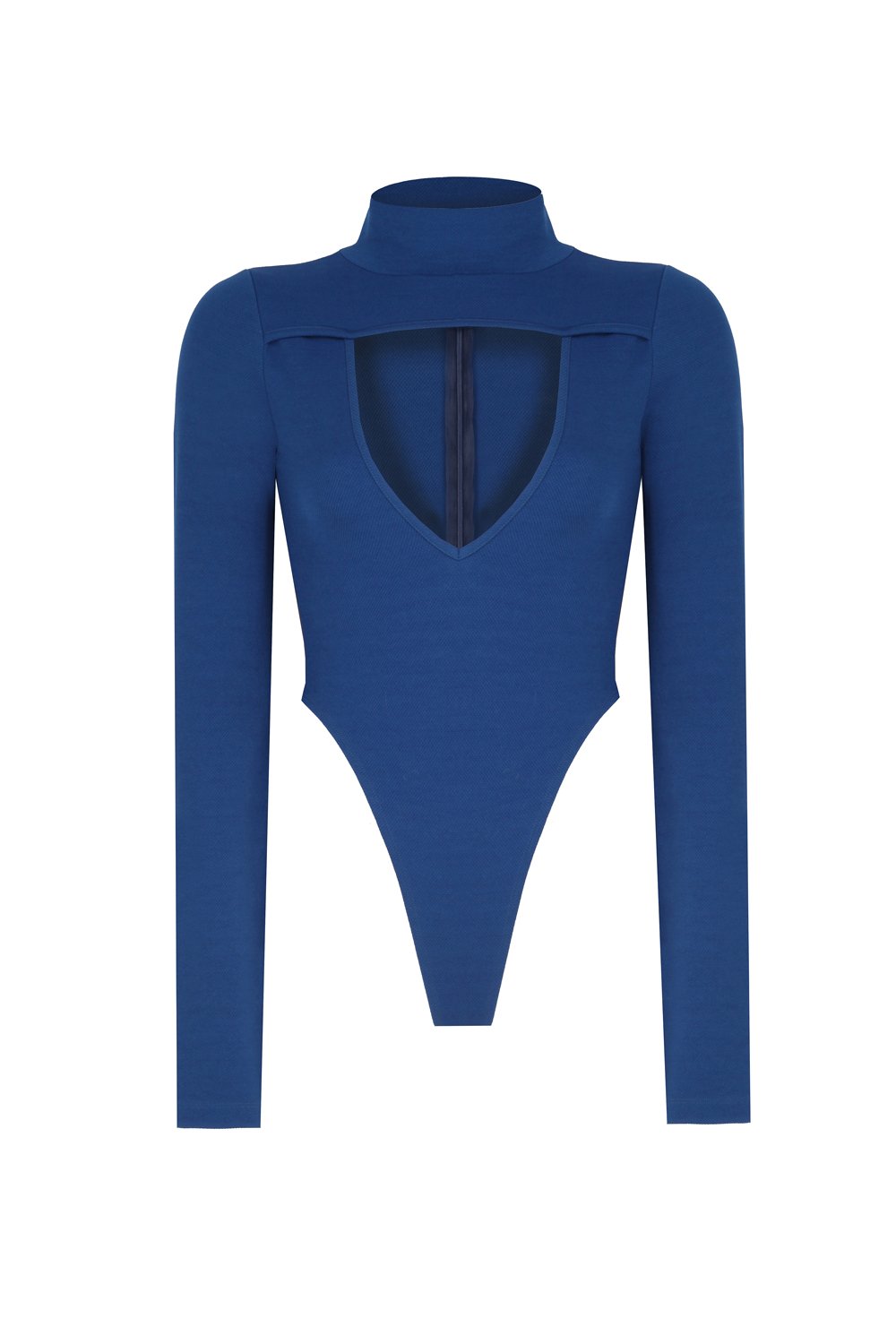 no'design-Pencere Dekolteli Fermuarlı Bodysuit-Bodysuit-2-Milagron.com