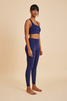 Amarelle-Sportive Lacivert Light Touch Uzun Toparlayıcı Spor Taytı-Activewear-2-Milagron.com