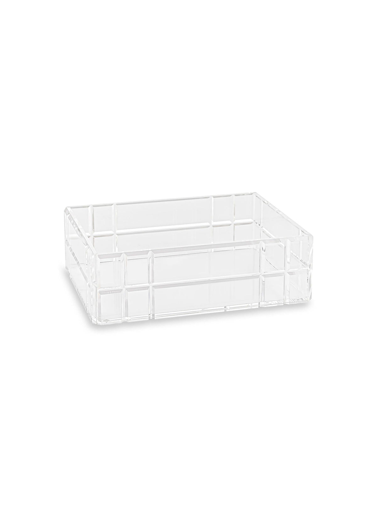 Memonza-Qbella Kristal Kesim Organizer, Large, Şeffaf-Dekoratif Kutu-1-Milagron.com