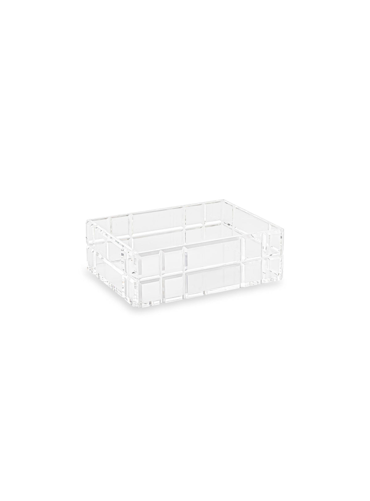 Memonza-Qbella Kristal Kesim Organizer, Small, Şeffaf-Dekoratif Kutu-1-Milagron.com