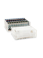 Memonza-Qbella Kristal Kesim Organizer, Small, Şeffaf-Dekoratif Kutu-3-Milagron.com