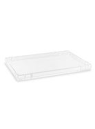 Memonza-Qbella Kristal Kesim Tepsi, X-Large, Şeffaf-Tepsi-1-Milagron.com