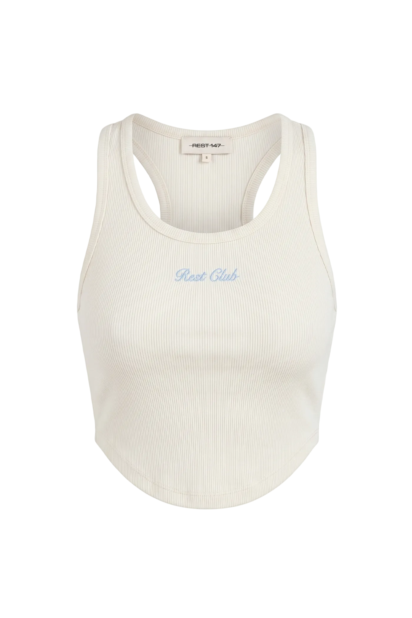 Kadın Rest Club Crop Top Tank - Ekru
