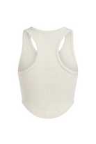 Kadın Rest Club Crop Top Tank - Ekru
