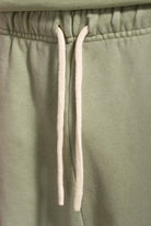 Erkek Baggy Fit Washed Sweatpants - Yeşil