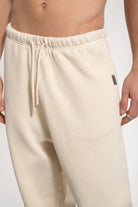 Erkek Relaxed Fit Washed Sweatpants - Bej