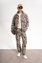 Erkek Relaxed Fit Jacar Camouflage Jacket - Kamuflaj